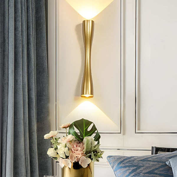 Electroplated Metal Led Up And Down Lights