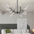 Unique Acrylic Branches Led Minimalist Lines Postmodern Chandelier Lamp