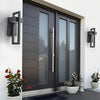 Rectangular Black Outdoor Wall Lamp Ha077342