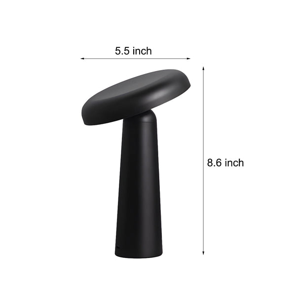 Tiltable Mushroom Touch Dimmable Usb Rechargeable Table Lamp