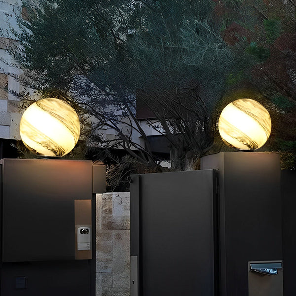 Round Planets Design Outdoor Fence Post Lights Li002336