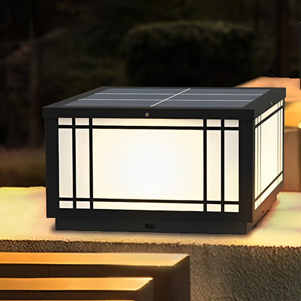 Retro Grilles Solar Fence Post Lights Li002326