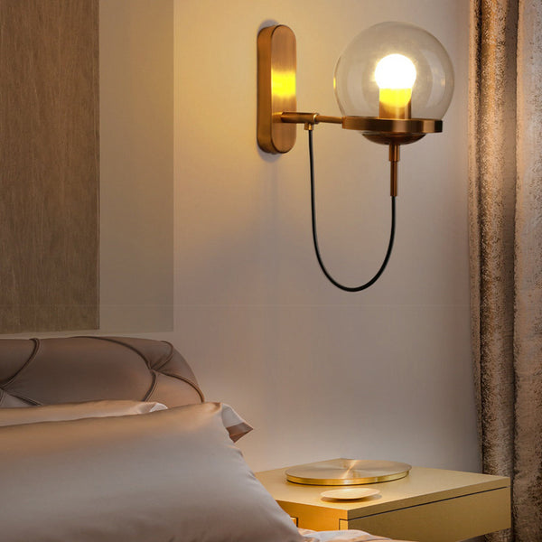 Antique Circular Ball Wall Sconce Ha078252