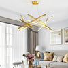 8 Light Modern Led Sputnik Chandelier Stylish Island Lighting For Kitchen Dining Room