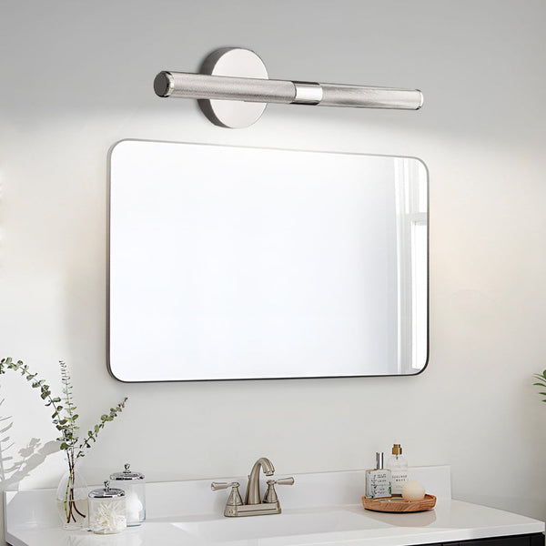 Modern Knurled Texture Led Bathroom Vanity Light Swiveling Head