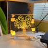Led Acrylic Message Board Colorful Writable Table Lamp