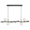 6 8 Light 3Step Dimming Glass Ball Led Long Dining Room Chandelier