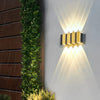 Black Gold Aluminum Led Outdoor Up Down Wall Light