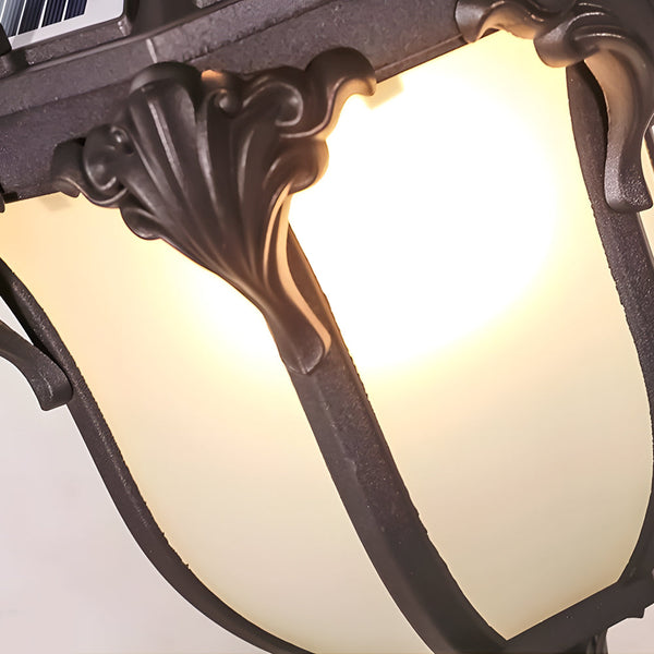 14 6 17 7 Inch H Black Bronze Solar Led Outdoor Pier Mount Light