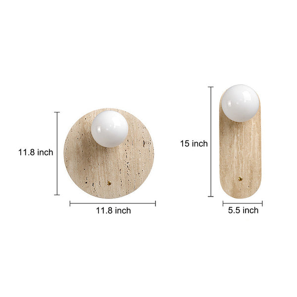 Yellow Travertine Wall Lights Fixture Ha098903