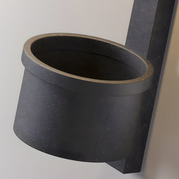 1 Light Solar Wall Mounted Plant Stand Outdoor Wall Light With Planter