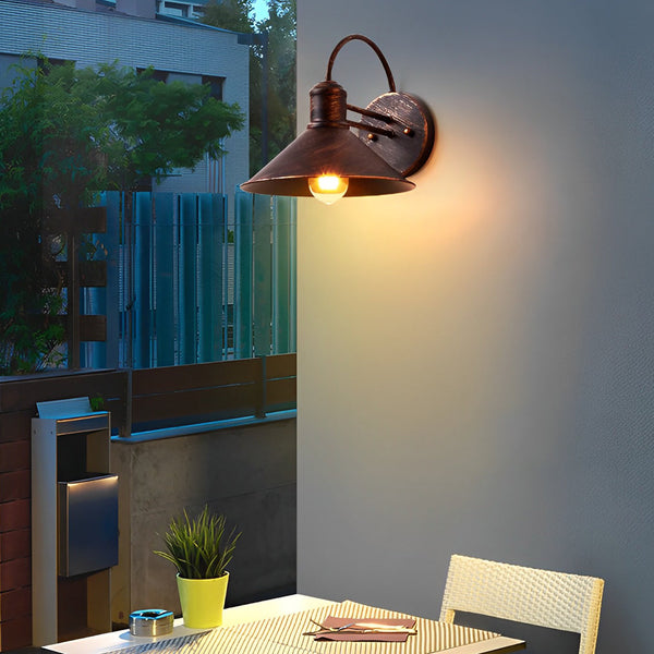 Conical Industrial Style Outdoor Wall Lamp Ha076375