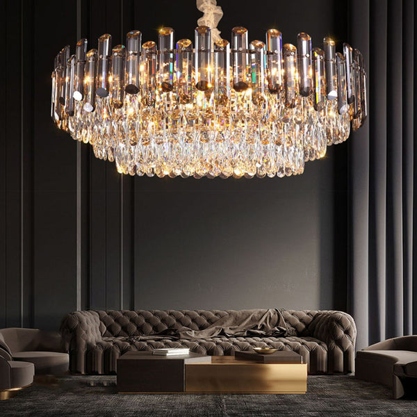 Multi Layer Crystal Modern Chandelier Ha084778