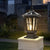 Retro Pavilion Shape Solar Powered Fence Post Light Ha080207