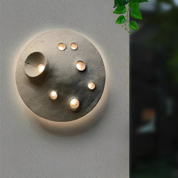 Round Led Outdoor Wall Lamp Ha076075
