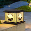 Retro Mountain Scenery Solar Pillar Lamp Ha080741