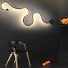 Creative Long Curved Linear Led Modern Wall Sconce Lighting Wall Light Wall Lamp