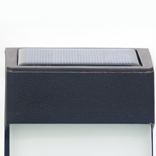 Rectangular Led Outdoor Solar Sconce Light