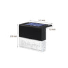 2Pcs Solar Sunset Fence Lights Rgb Led Outdoor Acrylic Bubbles Step Deck Light