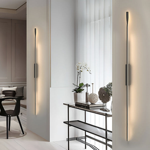Linear Strip Led Black Nordic Wall Lamp