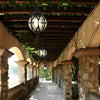 European Style Retro Pendant Aluminum Glass Hanging Ball Outdoor Ceiling Light
