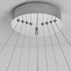 Contemporary Hanging 3 4 Light Tiered Ring Chandelier Chrome