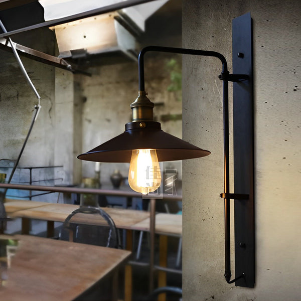 Black Retro Industrial Wall Lamp Ha076411