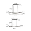 Long Lines Led Dimmable Chandelier Dining Room Light Fixtures
