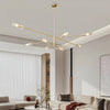 Industrial Sputnik Chandelier Copper Linear Pendant Lights 6 8 Light