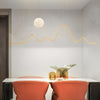 47 24 Modern Wavy Linear Moon Led Kitchen Island Pendant Light