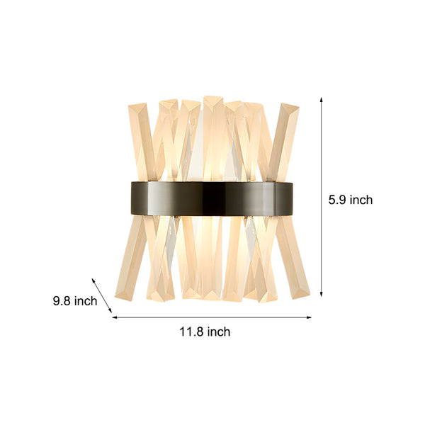 Creative Crystal Strips Luxury Up And Down Lighting Nordic Wall Lamp