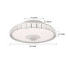 19 69 Bladeless Led Indoor Smart Ceiling Fan With Light And Remote Control