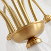 Flowers Glass Shade Chandelier Light Li002529