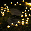 Outdoor Mini Mushroom Rgb Solar 16 40 Ft String Lights