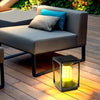 Square Minimalist Solar Fence Post Light Ha080736