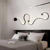 Creative Long Curved Linear Led Modern Wall Sconce Lighting Wall Light Wall Lamp