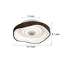 20 Modern Round Bladeless Ceiling Fan With Dimmable Led Light