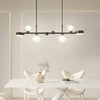 6 8 Light 3Step Dimming Glass Ball Led Long Dining Room Chandelier