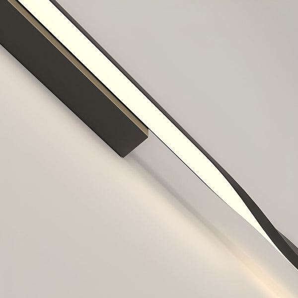 Linear Strip Led Black Nordic Wall Lamp
