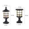 Round Cage Solar Fence Post Light Ha092390