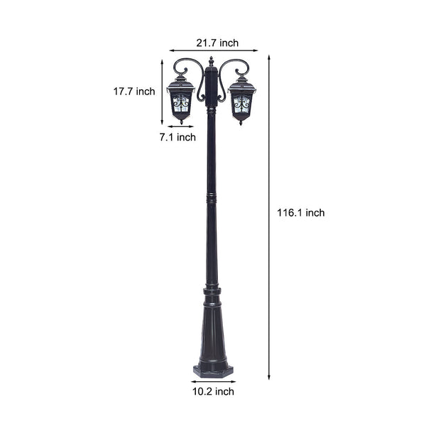 2 Light Outdoor Waterproof Retro European Style Street Lights