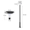 Round Solar Lamp Post Ha092026