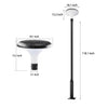 Round Solar Lamp Post Ha092026