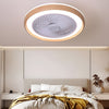 Round Ultra Thin Mute Led Bladeless Ceiling Fan