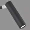 Black White Tube Led Swing Arm Wall Light Adjustable Wall Mounted Spotlight Bedroom Sconce Lamp