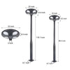 Outdoor Black Led Solar Lamp Post Street Light