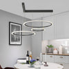 2 3 Circles Rings Three Step Dimming Minimalist Modern Ceiling Light Fixture