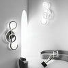 Musical Note Shaped Electroplated Wall Sconce