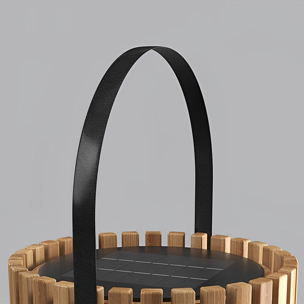 Portable Wood Led Garden Lights Ha076289