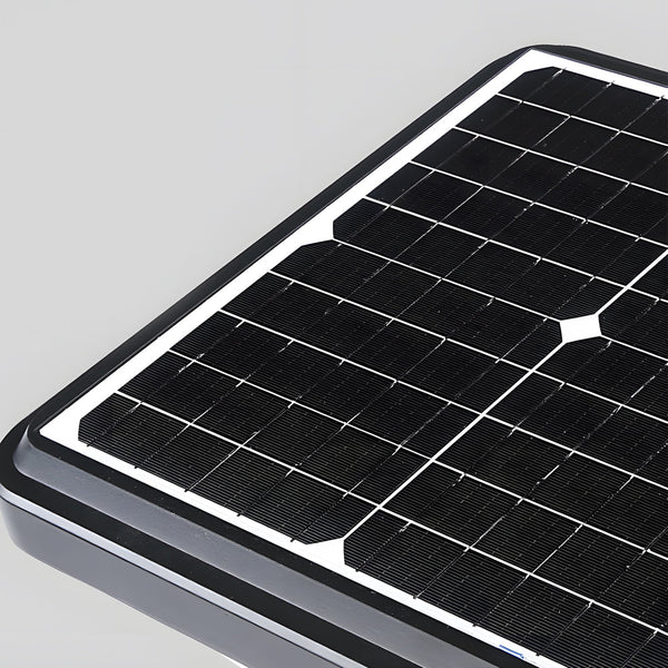1 Light Black 98 In 118 In Solar Led Square Post Street Light